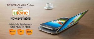 Samsung Galaxy S4 by Ufone Is Now Availabe