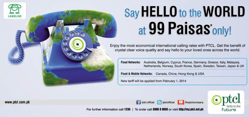 PTCL Cheap Lowest International Call Rates