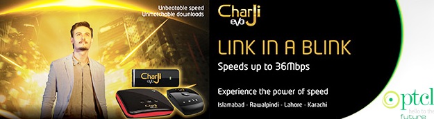 PTCL  high speed  Charji EVO