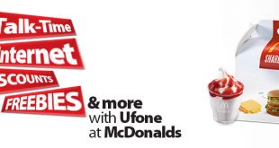 Discounts, freebies and more with Ufone at McDonalds!