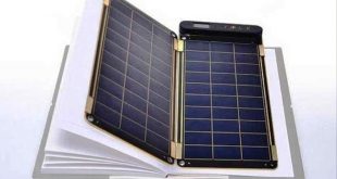 A Solar Paper becomes the page on portable solar chargers