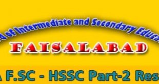 BISE Faisalabad Board 12th 11th Class Result 2015