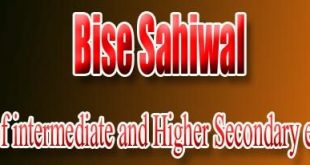 BISE Sahiwal Board FA FSc Result 2018