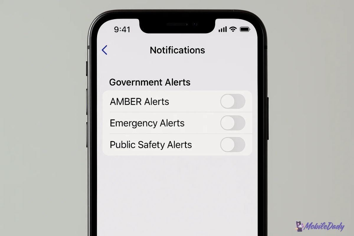 How to Remove CMAS Alert from Consumer Cellular Phone 2 iPhone emergency alerts toggle in settings