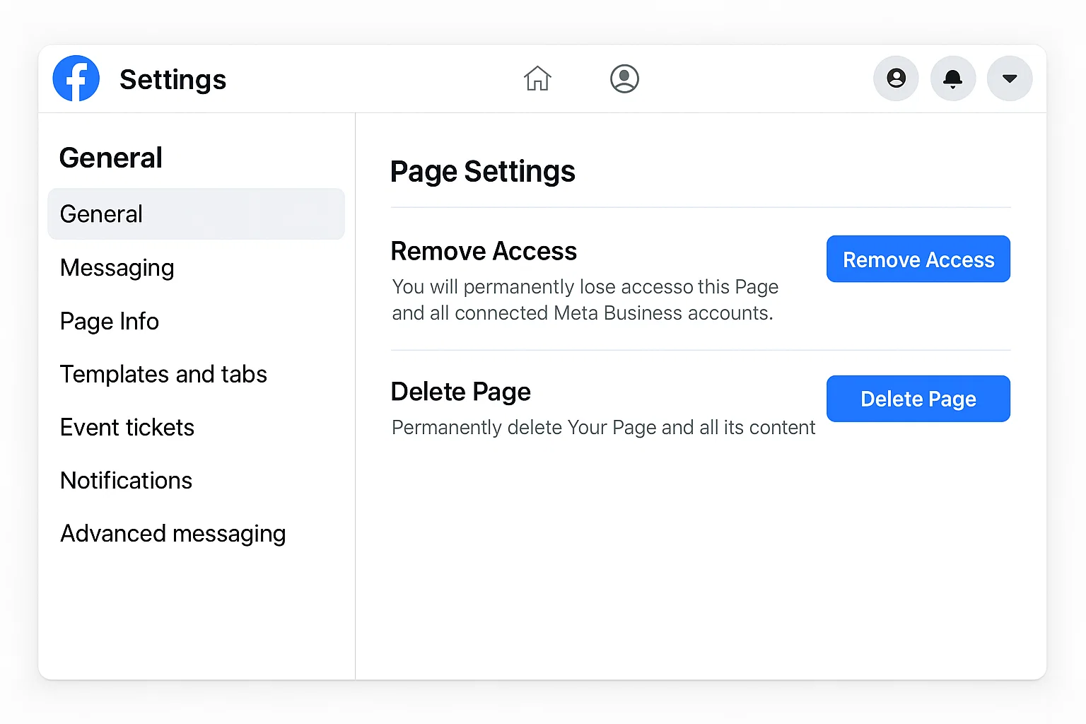 How to Remove Facebook Page from Personal Account 1 Remove Facebook Page from Personal Account