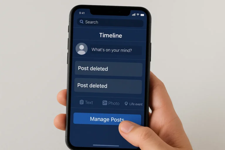 Step-by-step guide to delete old Facebook posts from timeline