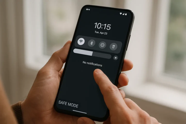 How to remove safe mode from a phone step-by-step