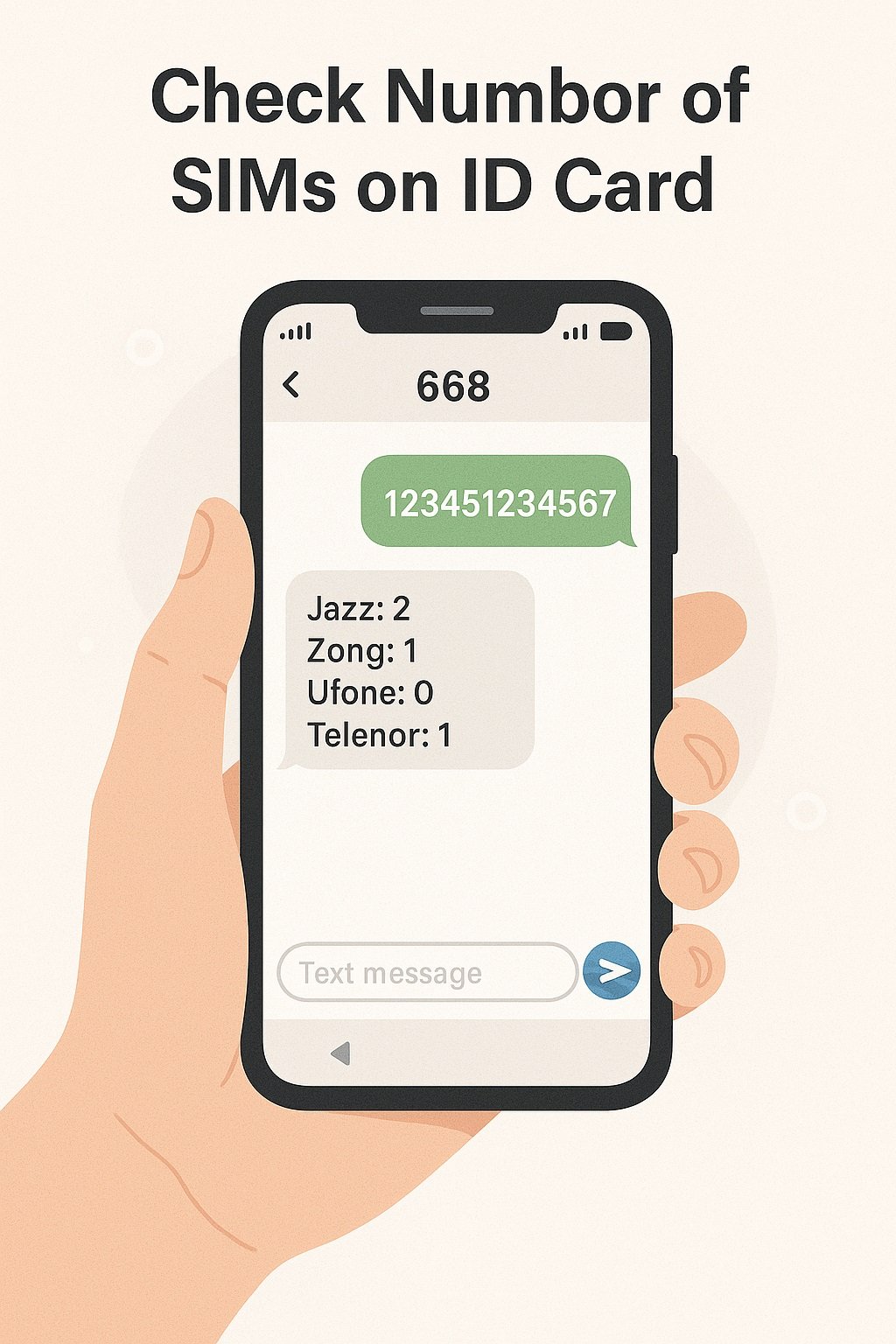 SIM Record Reply After SMS to 668