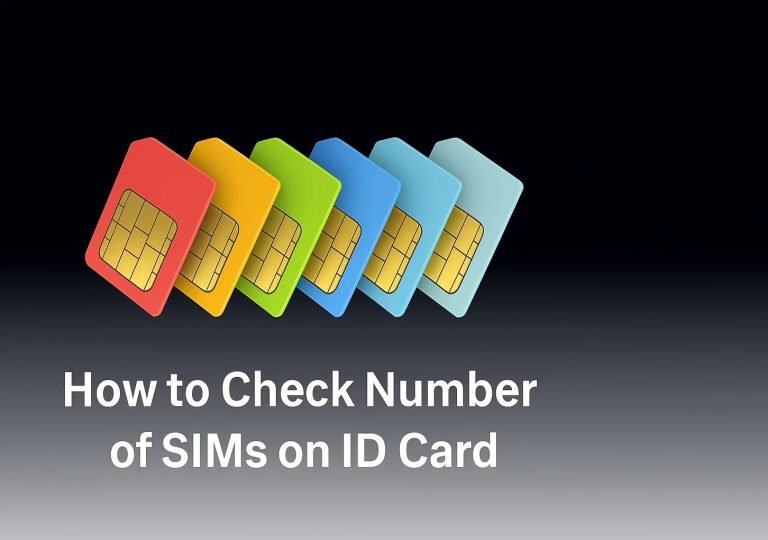 Check Number of SIMs on ID Card in Pakistan