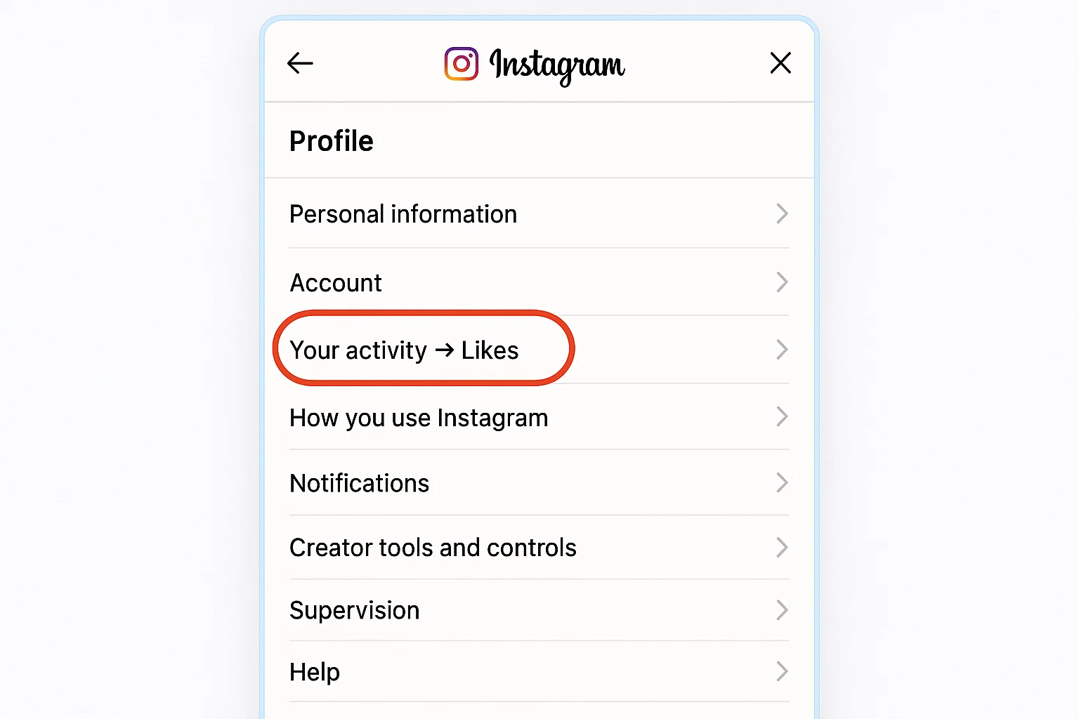 Instagram Liked Posts Feature