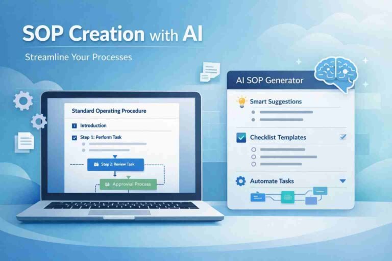 AI SOP generator tool creating structured workflows automatically