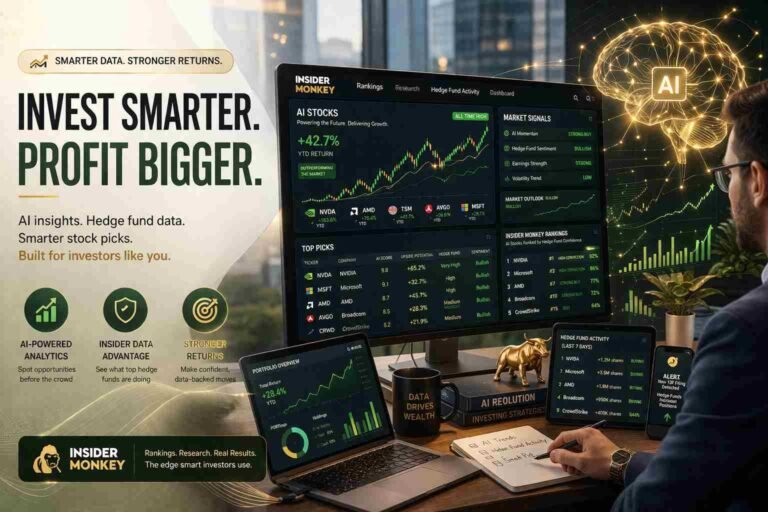 Investor analyzing Insider Monkey AI stock rankings and trends