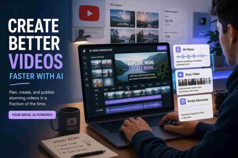 AI tools helping create faceless YouTube videos without camera