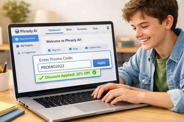 phrasly ai promo code discount offer