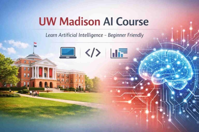 UW Madison AI course learning and admission visual guide