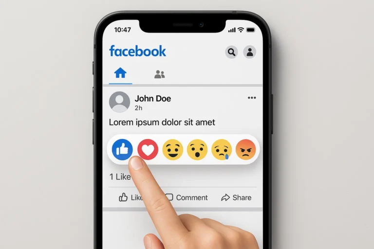 Remove Reaction on Facebook