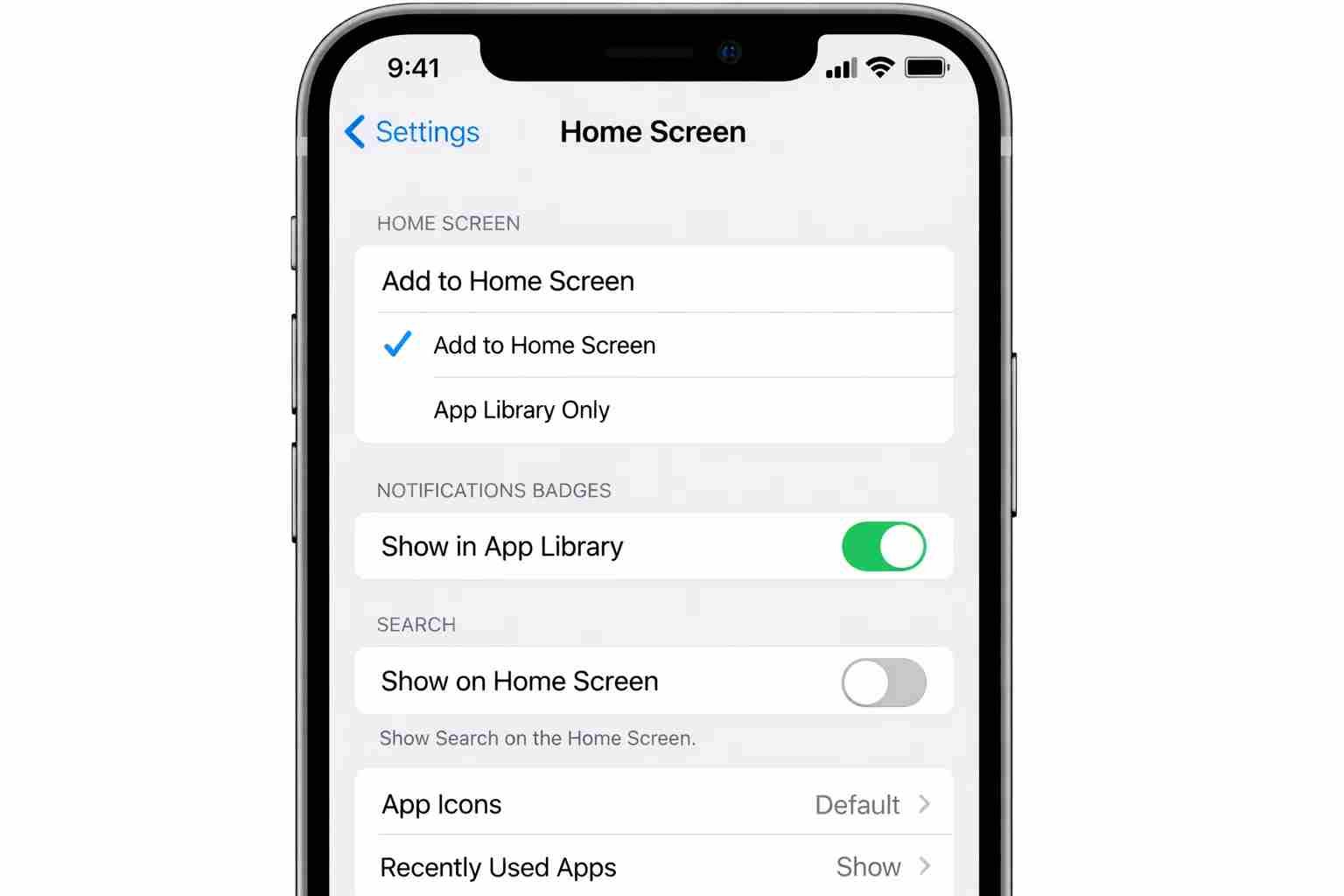 how to remove the search bar on iphone home screen